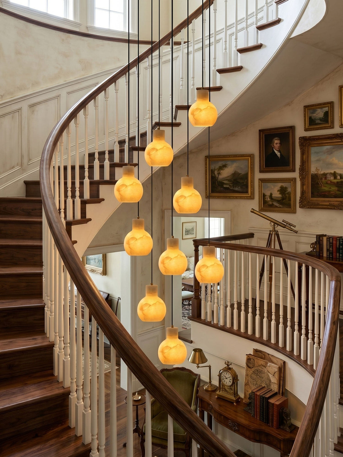 Black Chandelier for Staircase — Chandelier | Maison Monashee — view 7