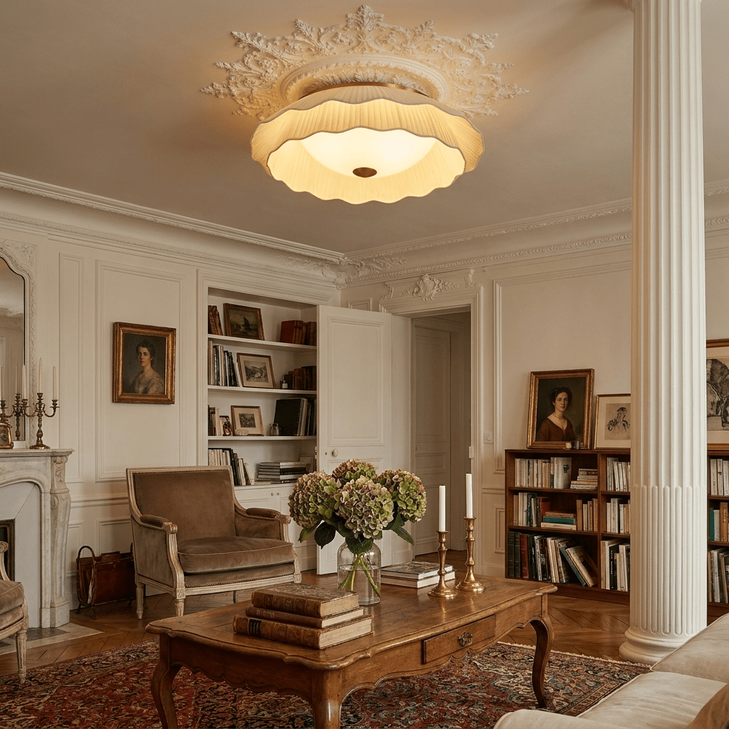 Pleated Ceiling Light — Ceiling Light | Maison Monashee — view 4