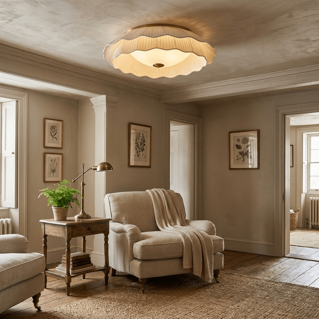 Pleated Ceiling Light — Ceiling Light | Maison Monashee — view 2