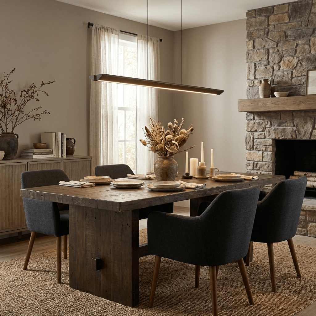 Modern Linear Pendant Light — Pendant Light | Maison Monashee — view 6