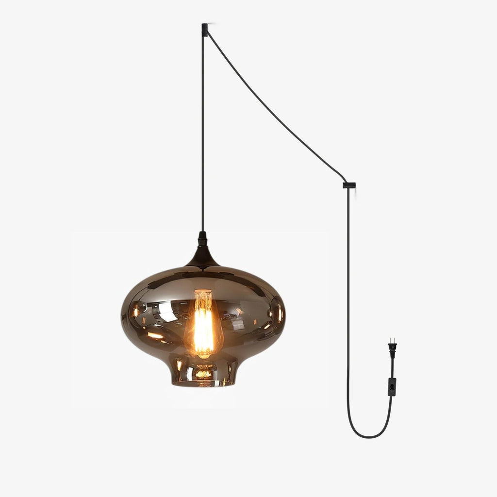 Black Smoked Glass Pendant Light — Pendant Light | Maison Monashee