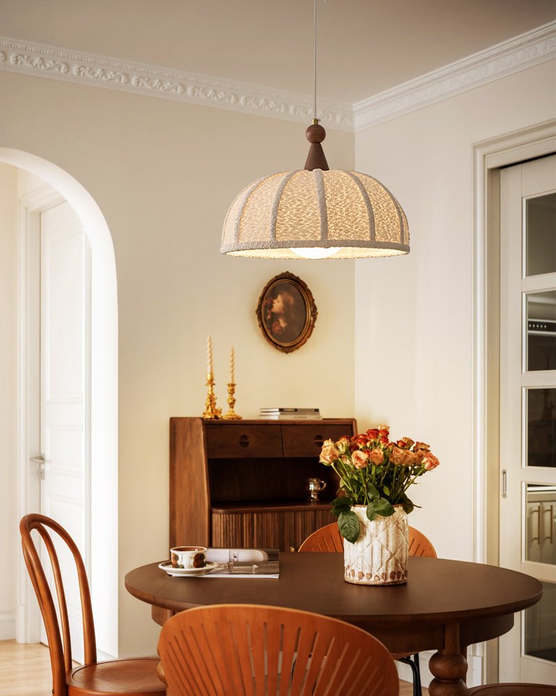 Grey Wood Pendant Light — Pendant Light | Maison Monashee — view 5