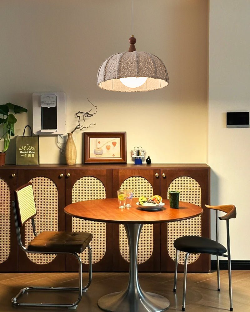 Grey Wood Pendant Light — Pendant Light | Maison Monashee — view 7