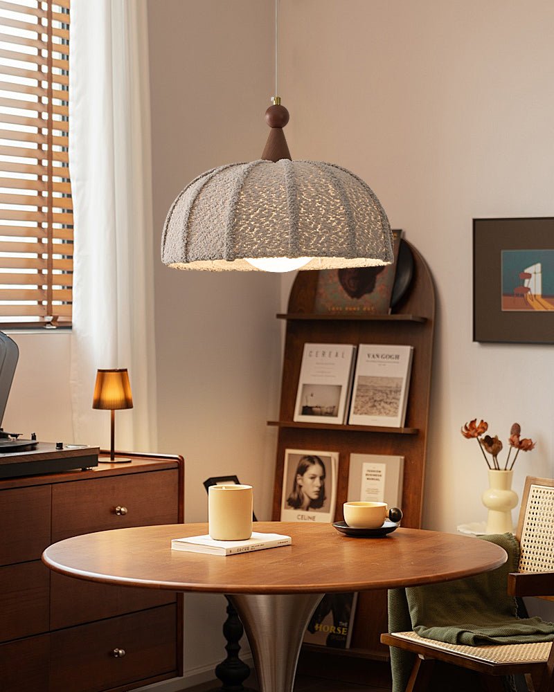 Grey Wood Pendant Light — Pendant Light | Maison Monashee — view 8