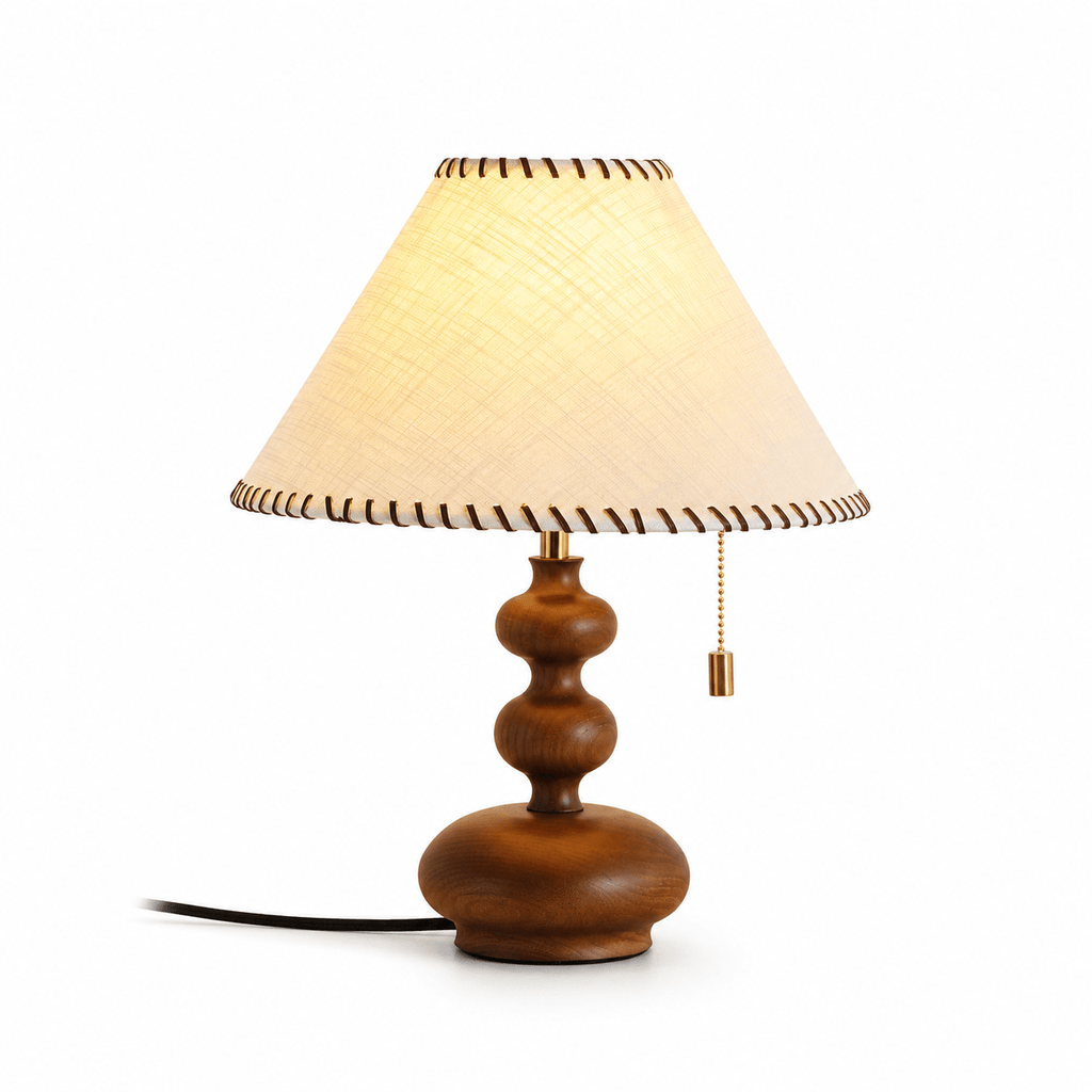 Round Wood Table Lamp — Table Lamp | Maison Monashee — view 5