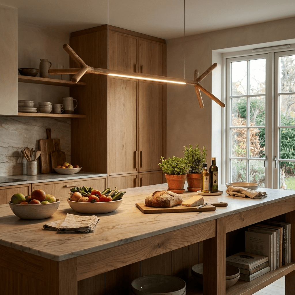 Kitchen Island Lighting Wood — Pendant Light | Maison Monashee — view 7