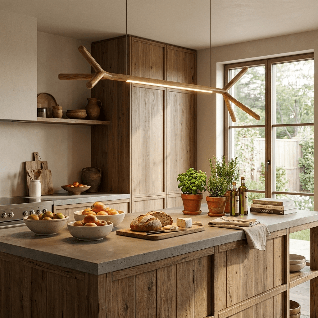 Kitchen Island Lighting Wood — Pendant Light | Maison Monashee — view 3