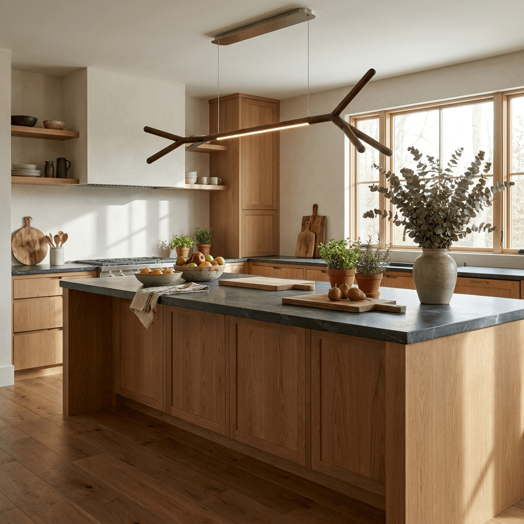 Kitchen Island Lighting Wood — Pendant Light | Maison Monashee — view 5