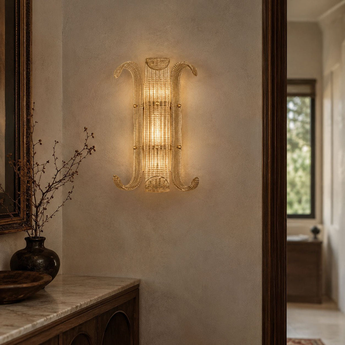 Cast Glass Wall Sconce — Wall Sconce | Maison Monashee — view 9