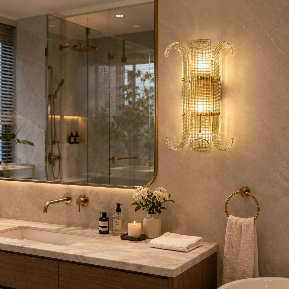 Cast Glass Wall Sconce — Wall Sconce | Maison Monashee — view 13
