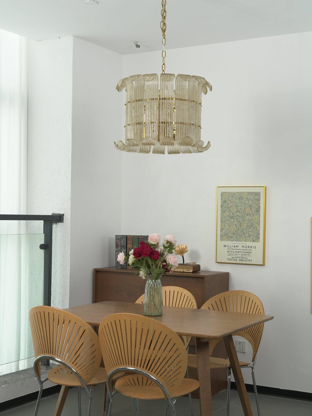 Glass Geometric Chandelier — Chandelier | Maison Monashee — view 6