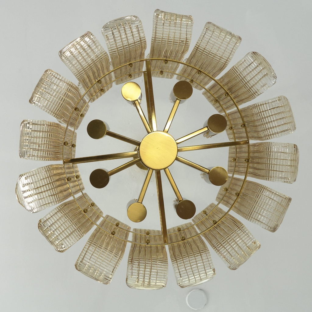 Glass Geometric Chandelier — Chandelier | Maison Monashee — view 7