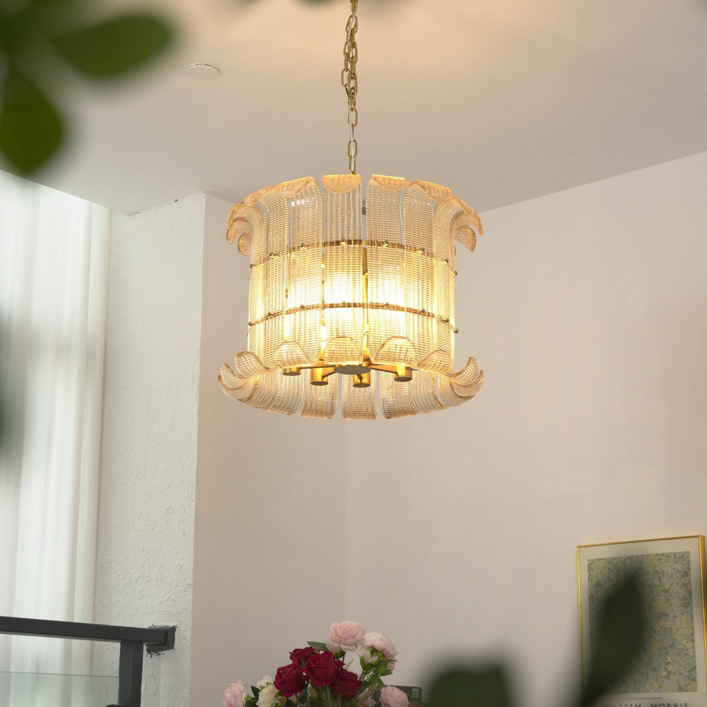 Glass Geometric Chandelier — Chandelier | Maison Monashee — view 8