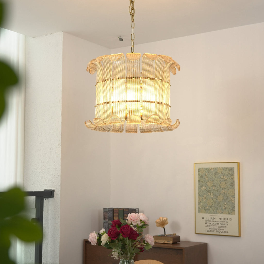 Glass Geometric Chandelier — Chandelier | Maison Monashee — view 9