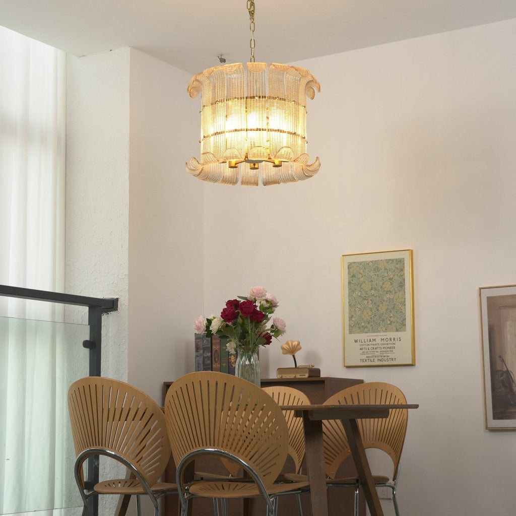 Glass Geometric Chandelier — Chandelier | Maison Monashee — view 12
