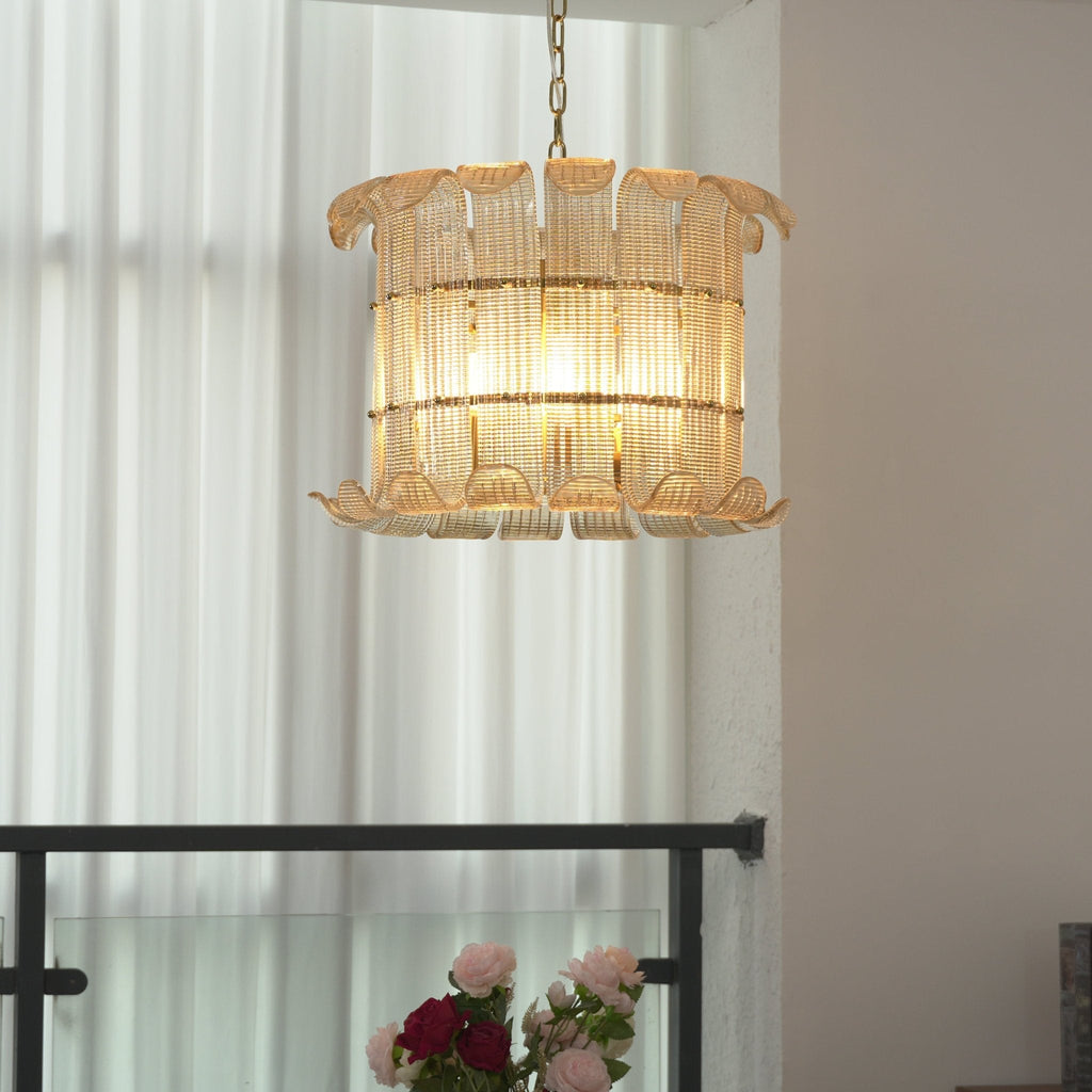 Glass Geometric Chandelier — Chandelier | Maison Monashee — view 13