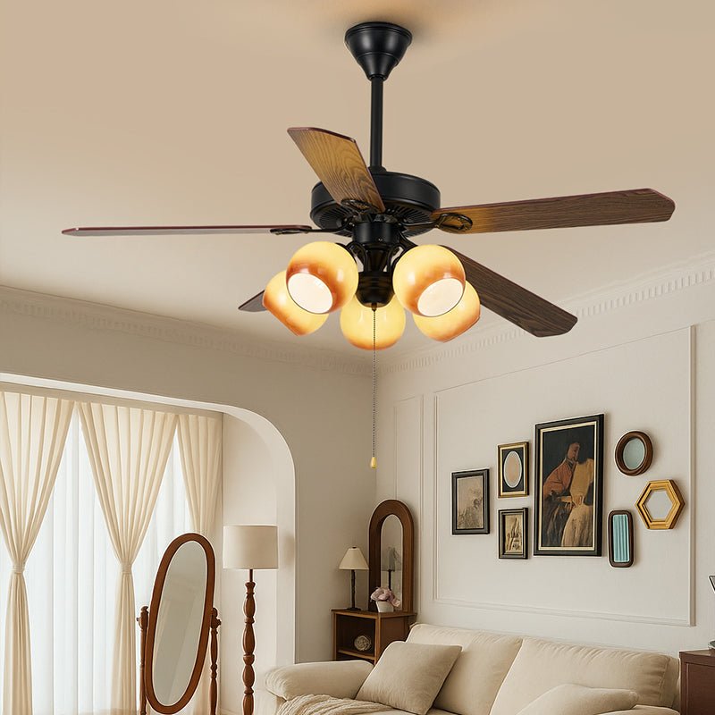 Antique Bronze Ceiling Fan with Light — Ceiling Fan | Maison Monashee — view 2