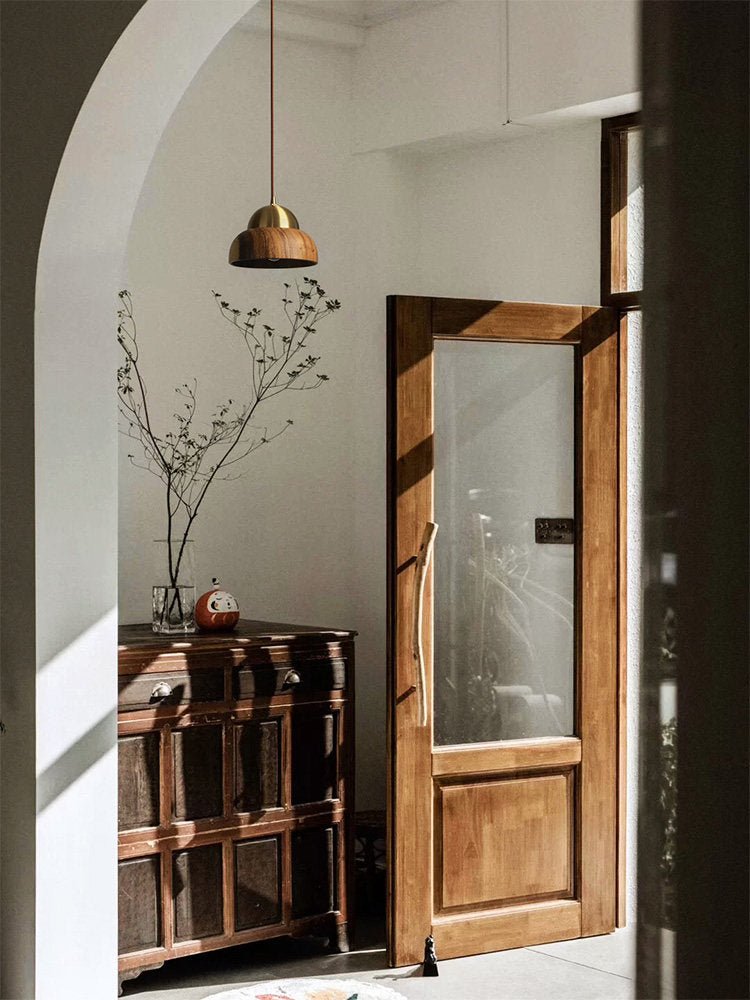 Wood Dome Pendant Light — Pendant Light | Maison Monashee — view 8
