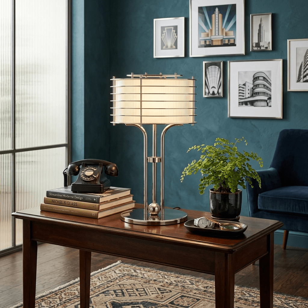 Tall Chrome Table Lamp — Table Lamp | Maison Monashee — view 5