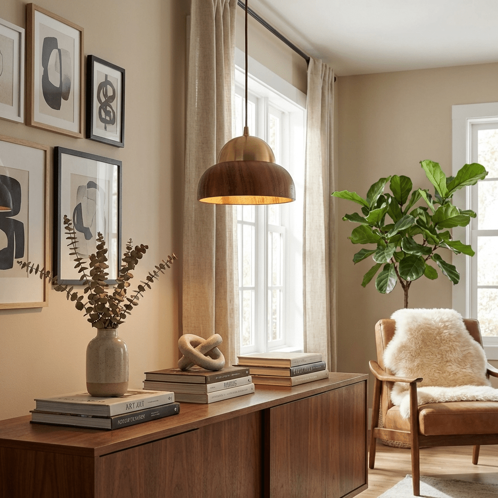 Wood Dome Pendant Light — Pendant Light | Maison Monashee — view 3