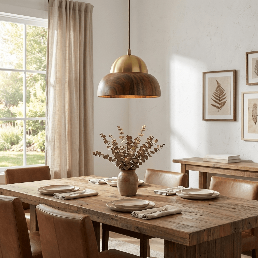 Wood Dome Pendant Light — Pendant Light | Maison Monashee — view 9