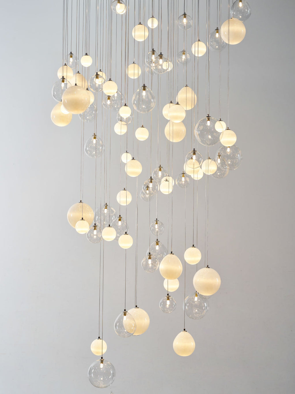Clear Glass Bubble Chandelier — Chandelier | Maison Monashee — view 31