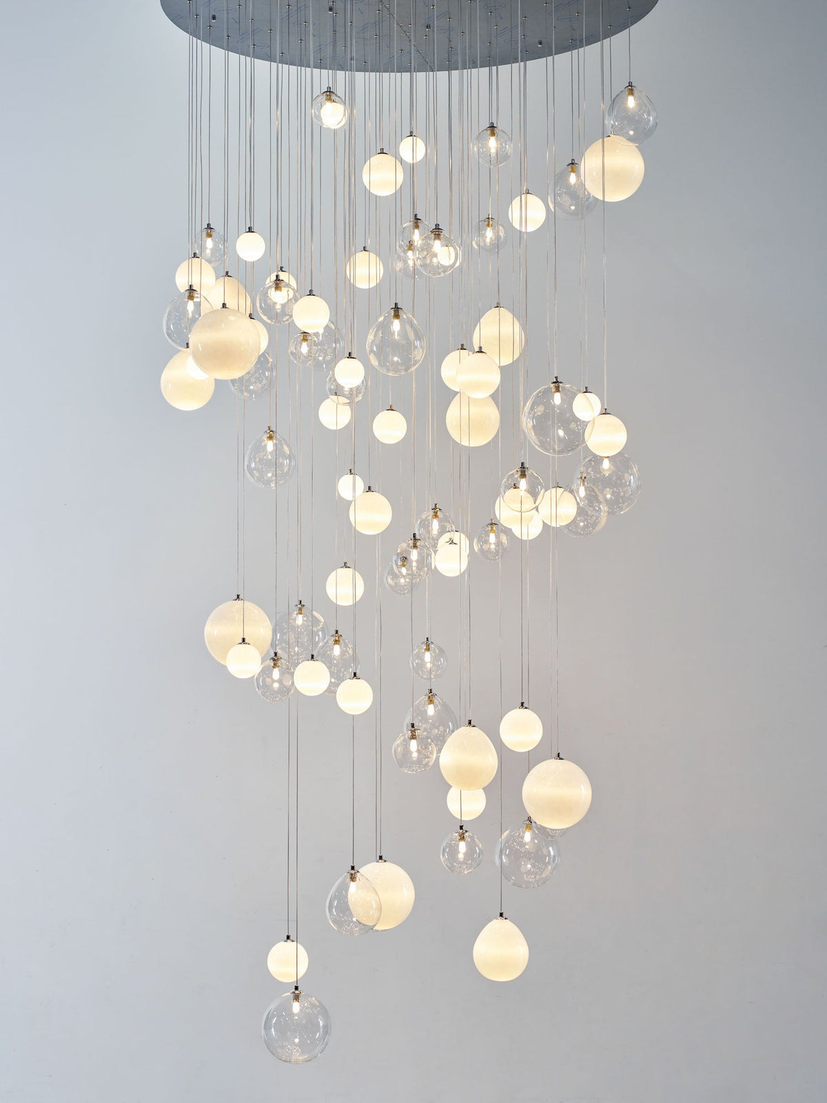 Clear Glass Bubble Chandelier — Chandelier | Maison Monashee — view 32