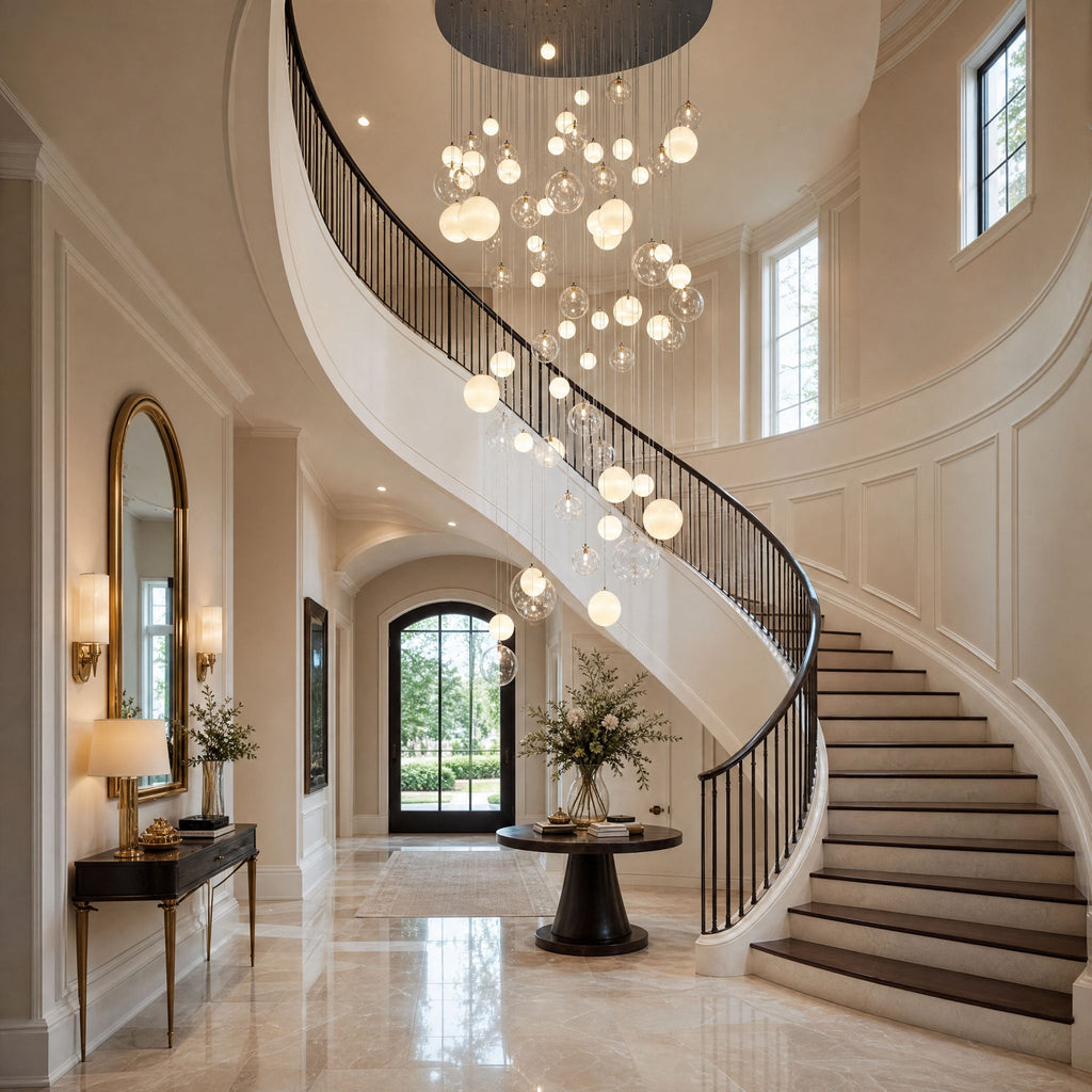 Clear Glass Bubble Chandelier — Chandelier | Maison Monashee — view 5