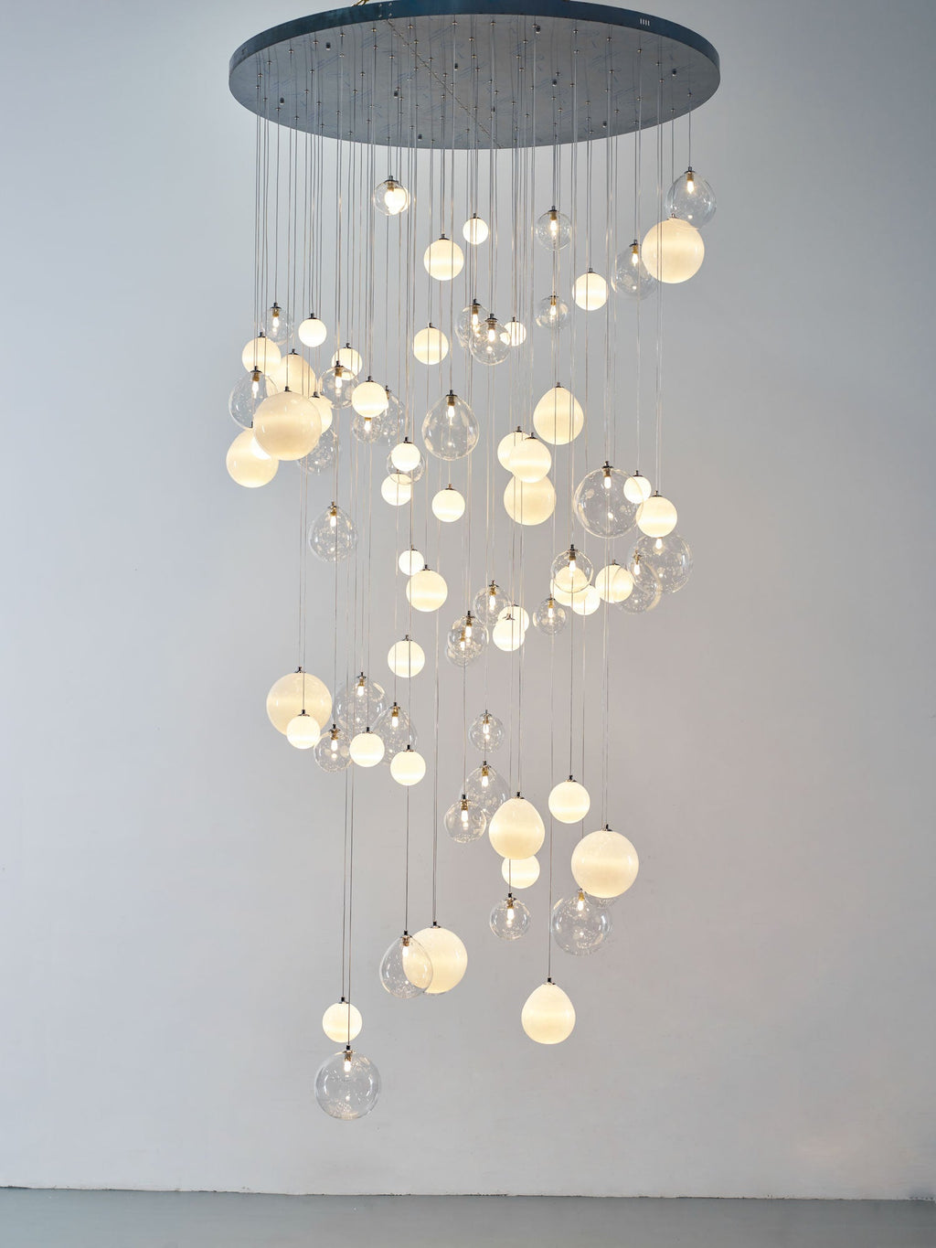 Clear Glass Bubble Chandelier — Chandelier | Maison Monashee — view 33