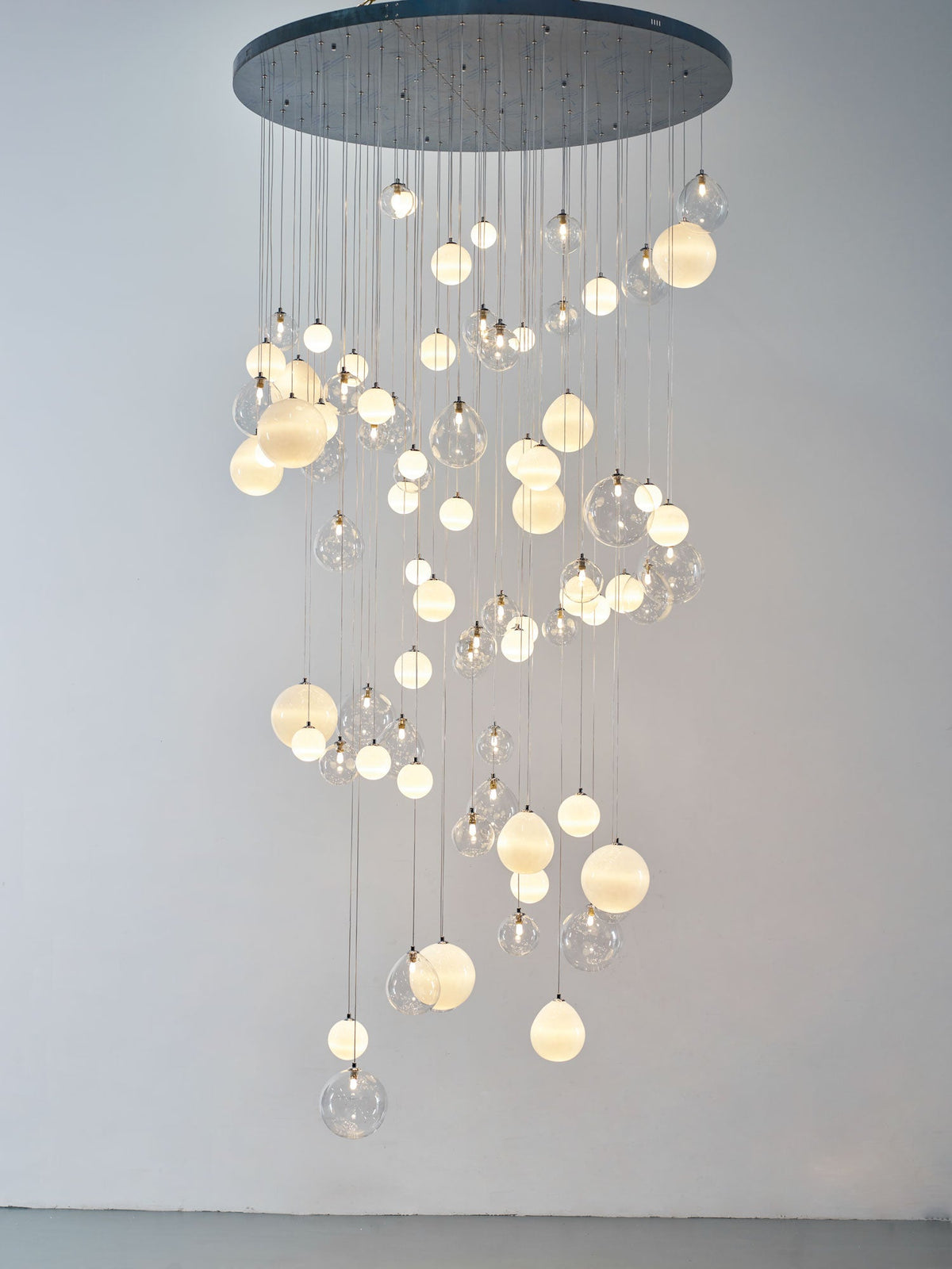Clear Glass Bubble Chandelier — Chandelier | Maison Monashee — view 33
