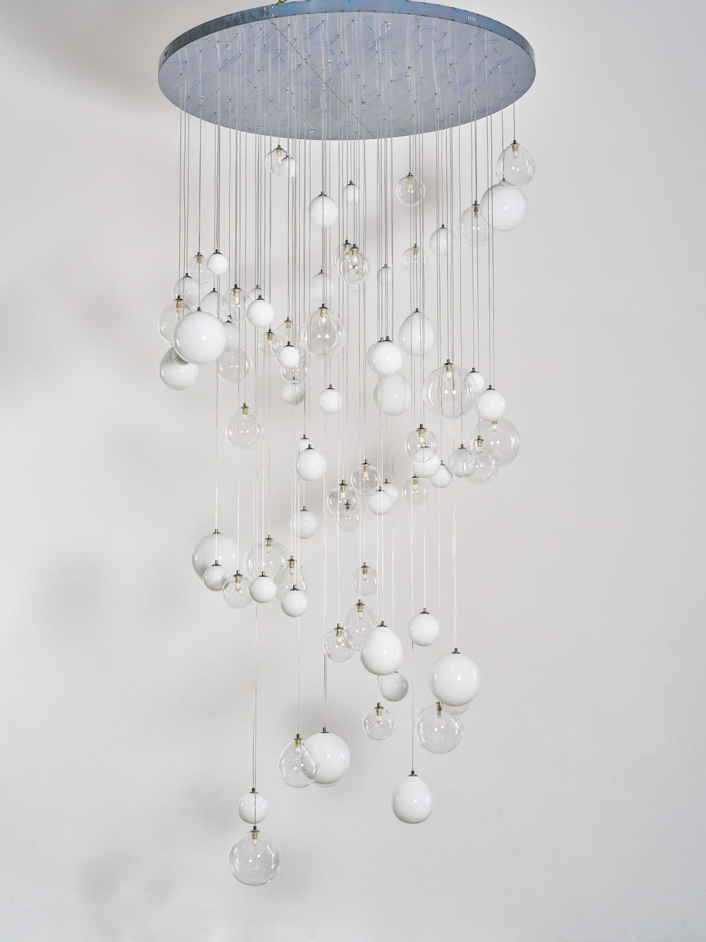 Clear Glass Bubble Chandelier — Chandelier | Maison Monashee — view 30