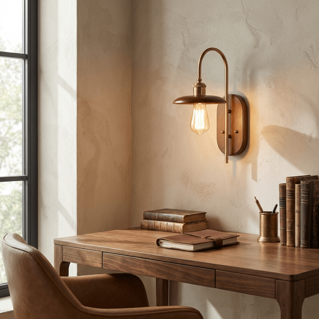 Curved Arm Wall Sconce — Wall Sconce | Maison Monashee — view 4