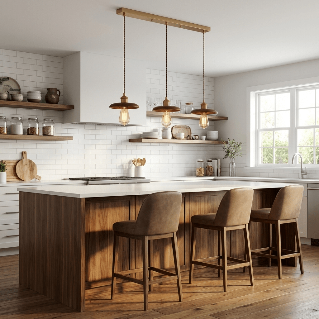 Industrial Wood Pendant Light — Pendant Light | Maison Monashee — view 5