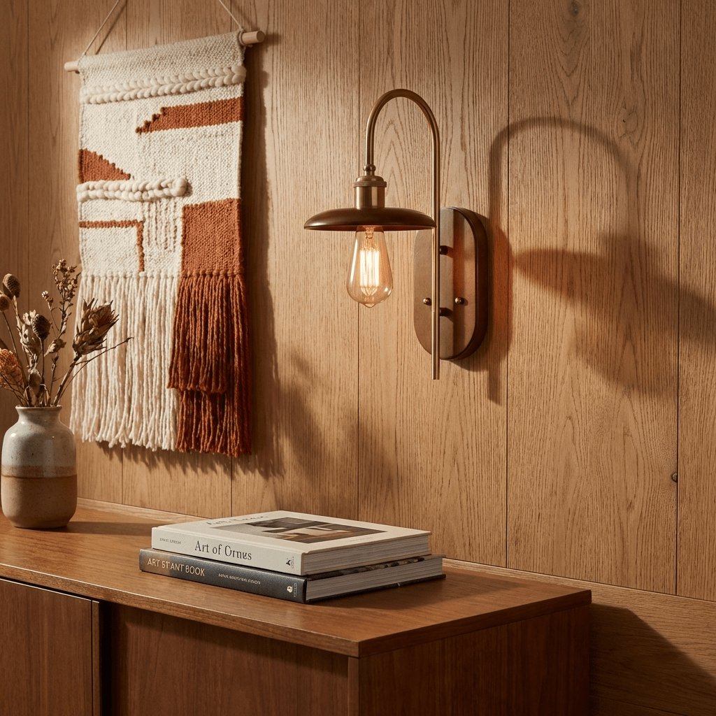 Curved Arm Wall Sconce — Wall Sconce | Maison Monashee — view 2