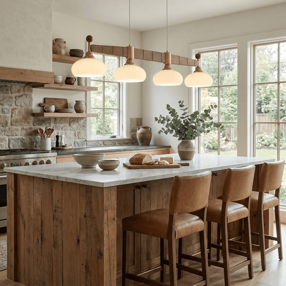 Linear Multi Pendant Light Fixture — Pendant Light | Maison Monashee — view 4