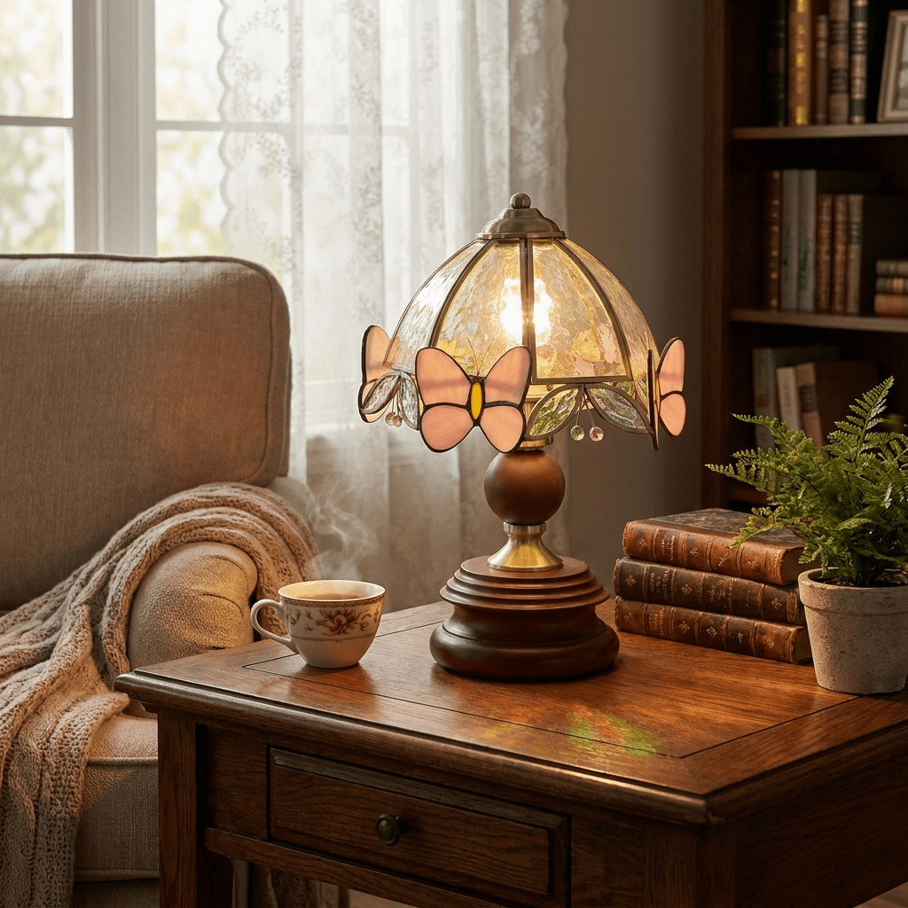 Glass Vintage Table Lamp — Table Lamp | Maison Monashee — view 5