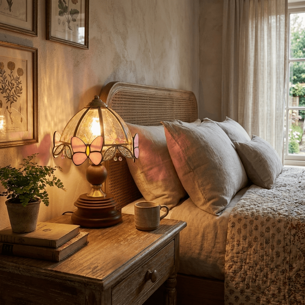 Glass Vintage Table Lamp — Table Lamp | Maison Monashee — view 2