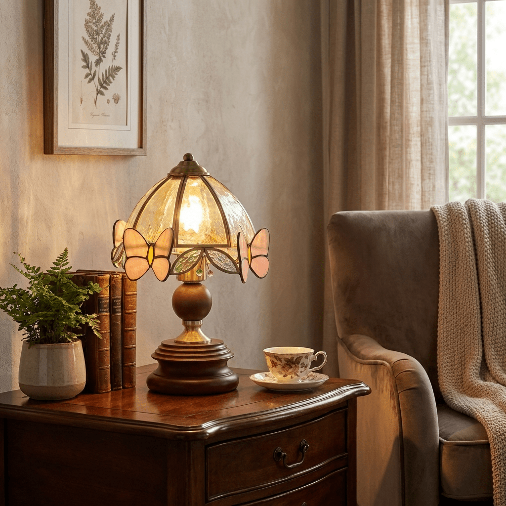 Glass Vintage Table Lamp — Table Lamp | Maison Monashee — view 3