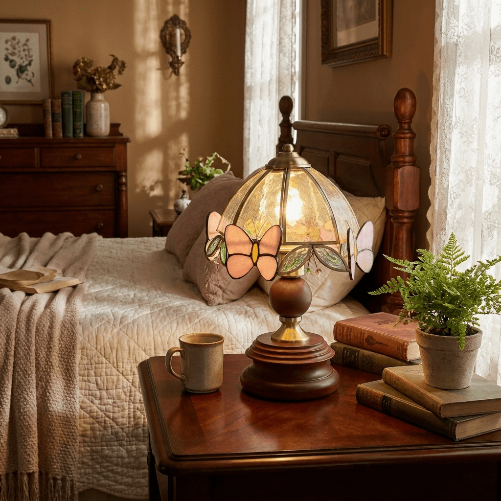 Glass Vintage Table Lamp — Table Lamp | Maison Monashee — view 4