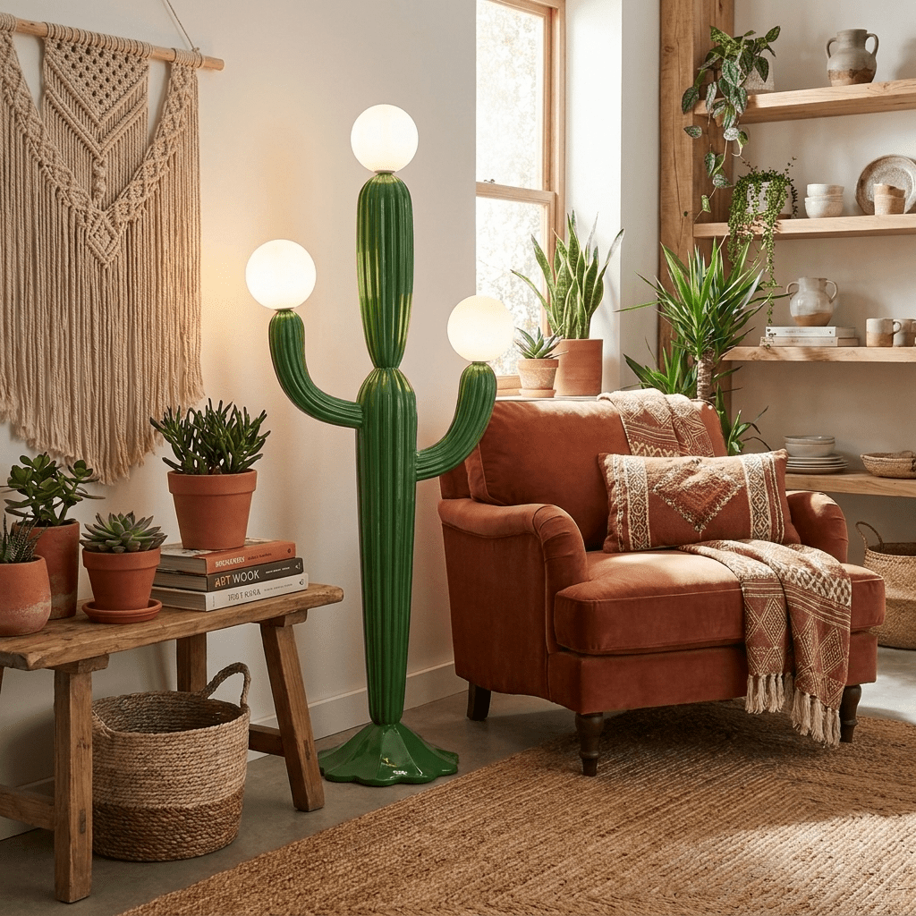 Tall Green Floor Lamp — Floor Lamp | Maison Monashee — view 6