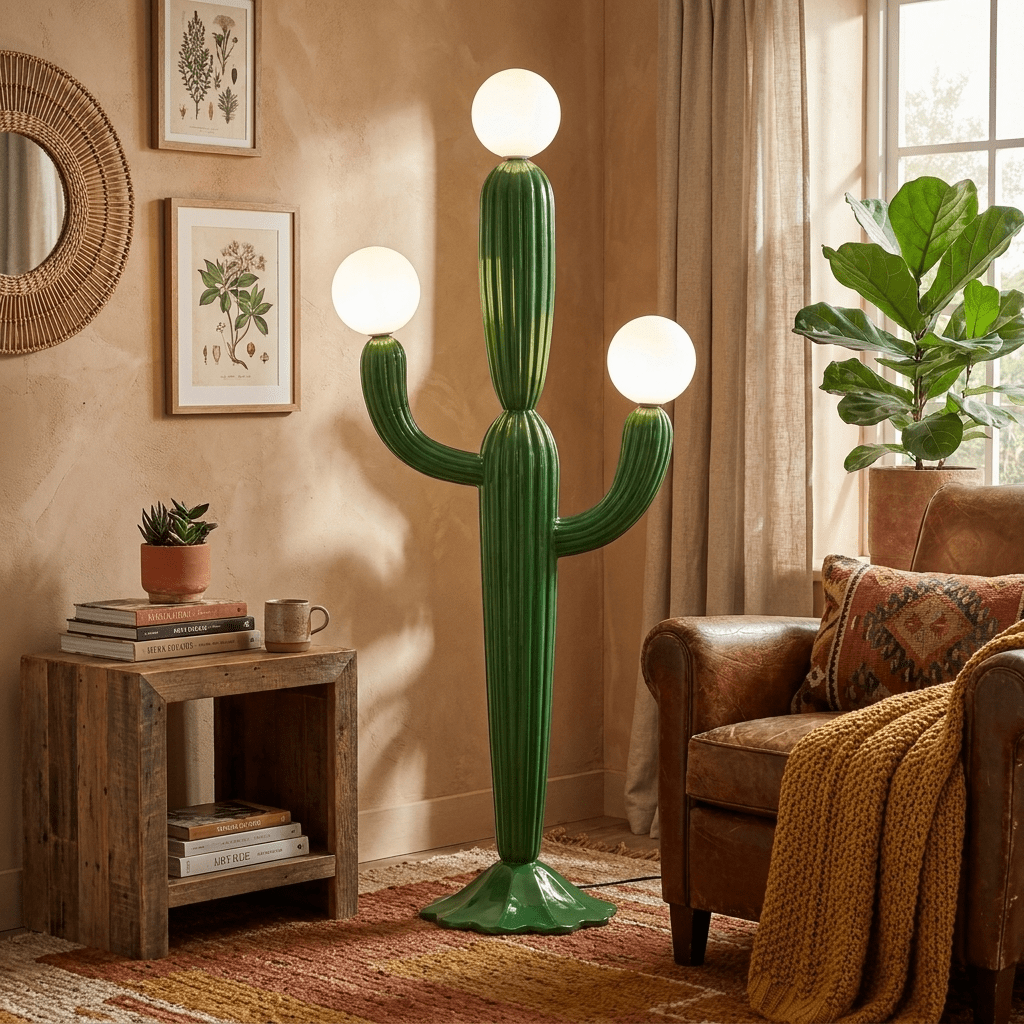 Tall Green Floor Lamp — Floor Lamp | Maison Monashee — view 7