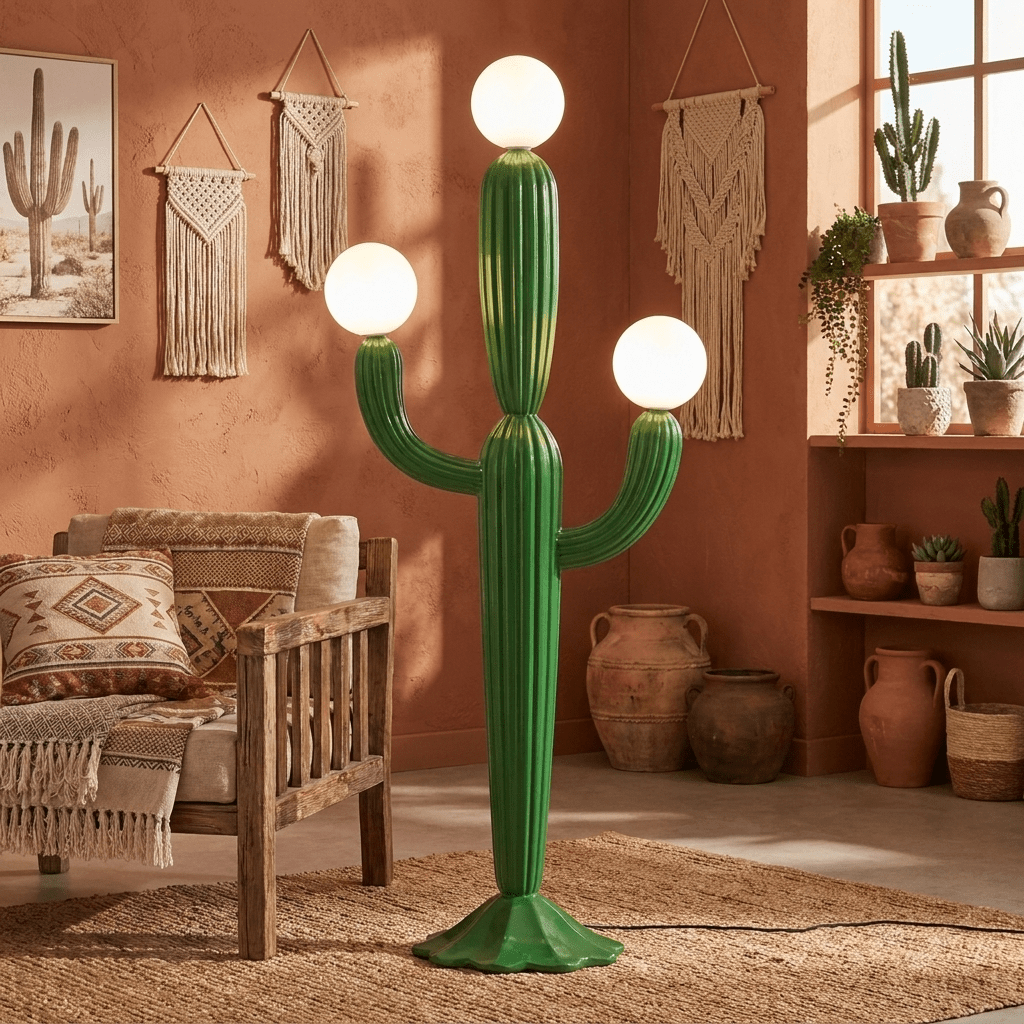 Tall Green Floor Lamp — Floor Lamp | Maison Monashee — view 4