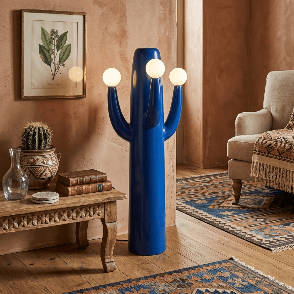 Modern Blue Floor Lamp — Floor Lamp | Maison Monashee — view 2