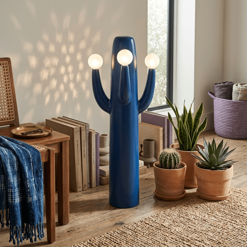 Modern Blue Floor Lamp — Floor Lamp | Maison Monashee — view 3