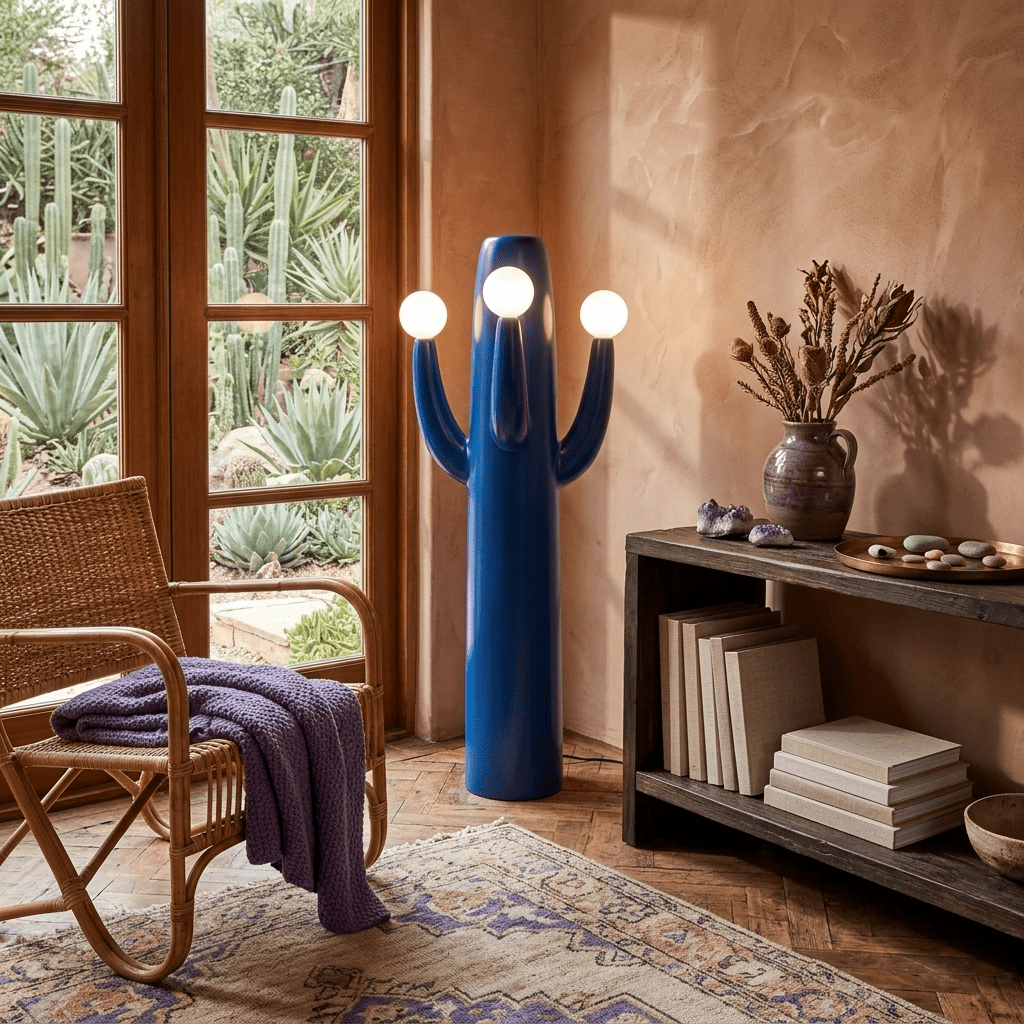 Modern Blue Floor Lamp — Floor Lamp | Maison Monashee — view 5