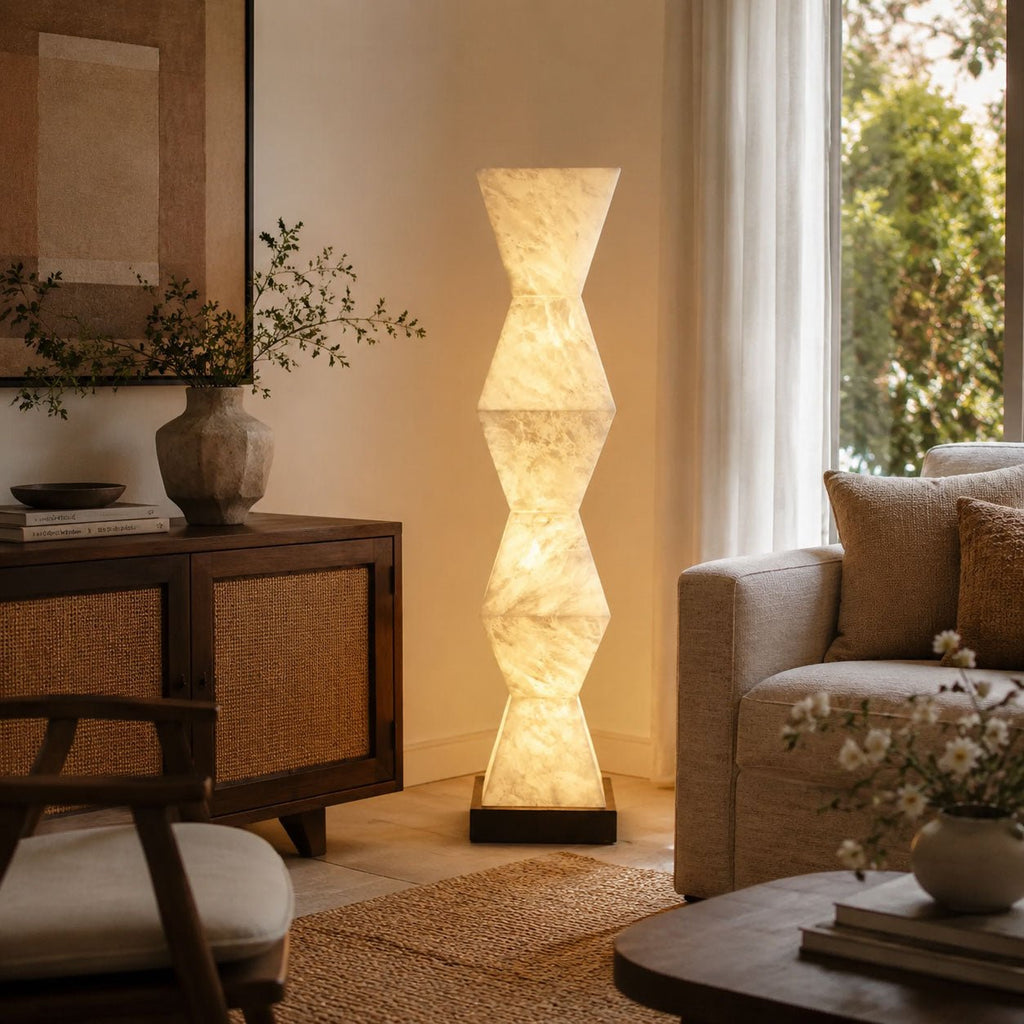 Stacked Stone Floor Lamp — Floor Lamp | Maison Monashee — view 14