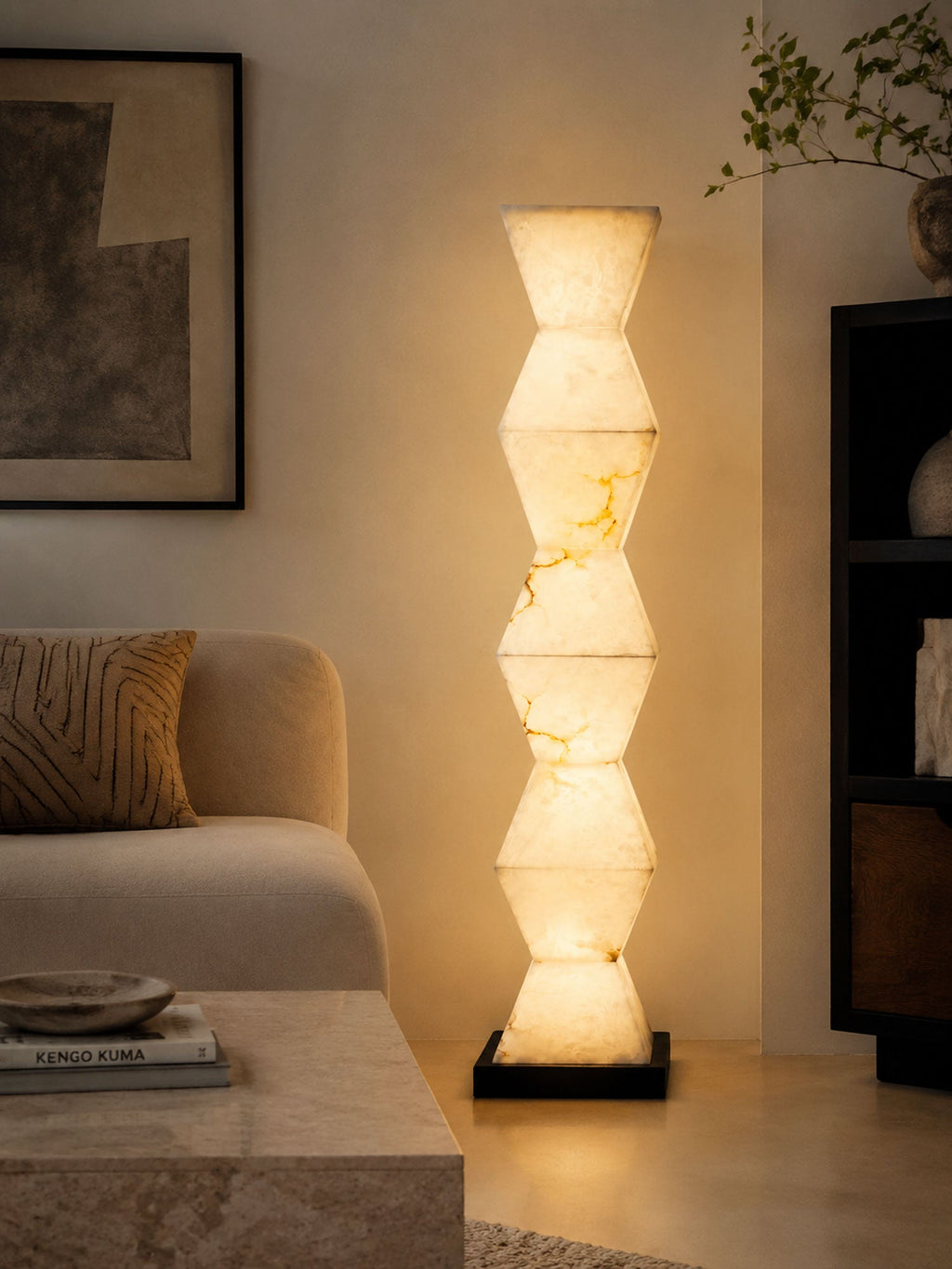 Stacked Stone Floor Lamp — Floor Lamp | Maison Monashee — view 19