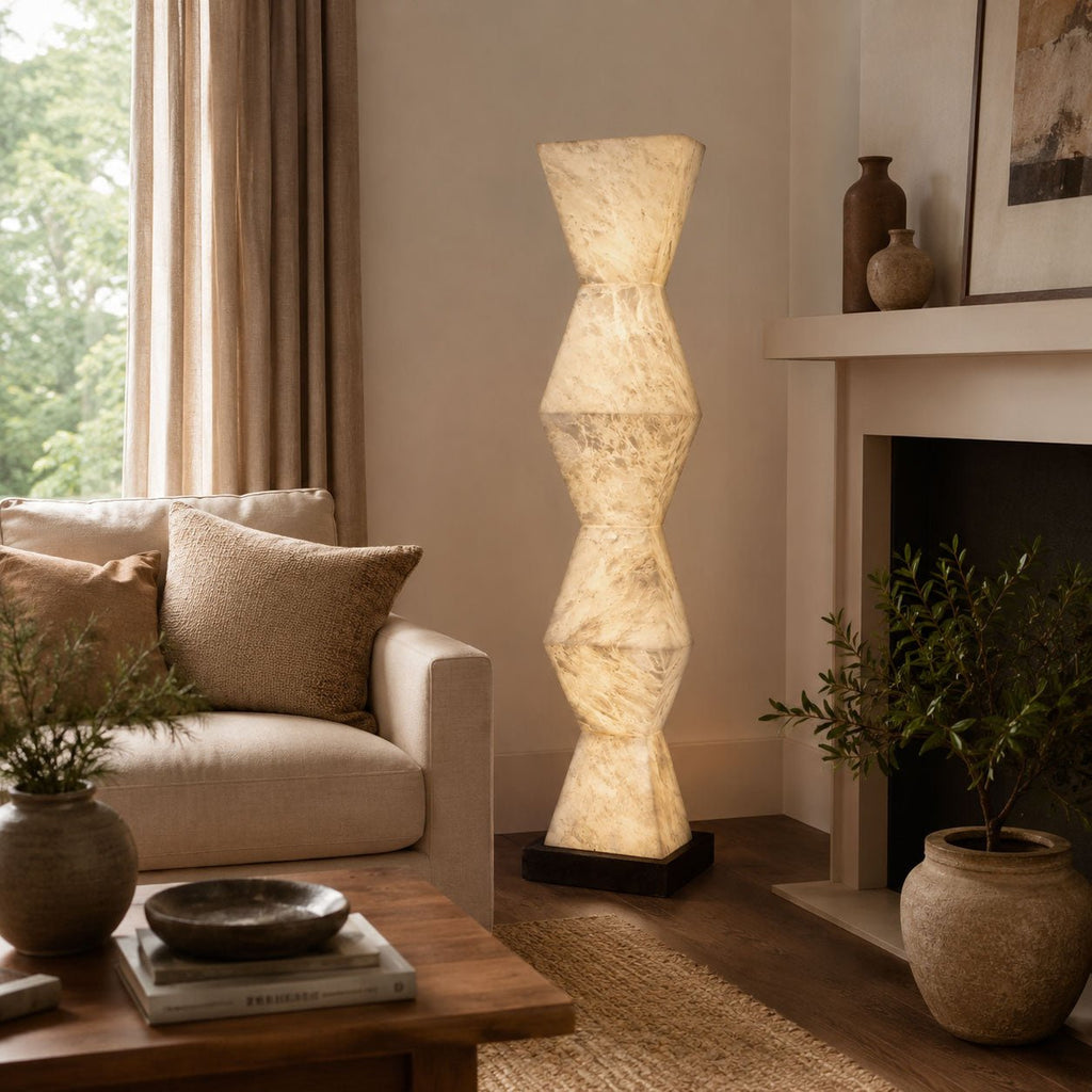 Stacked Stone Floor Lamp — Floor Lamp | Maison Monashee — view 13