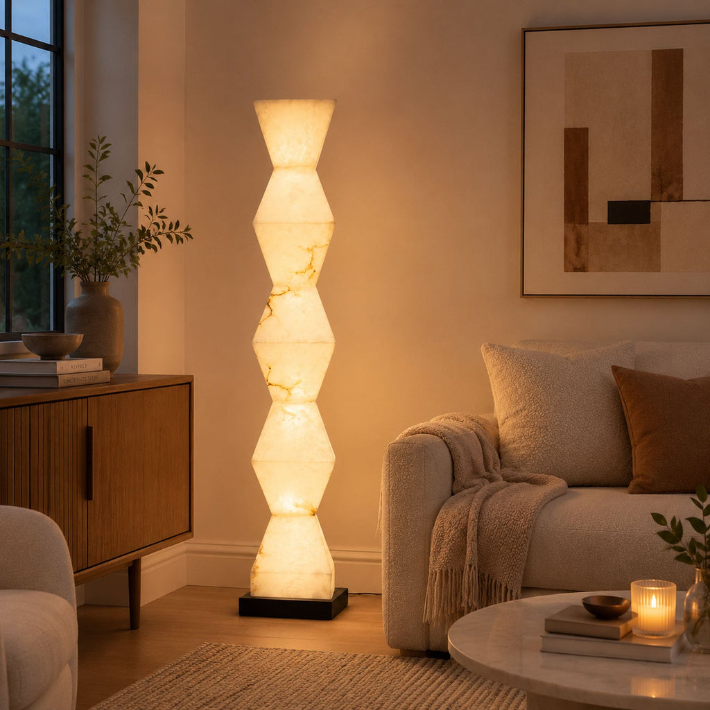 Stacked Stone Floor Lamp — Floor Lamp | Maison Monashee — view 21