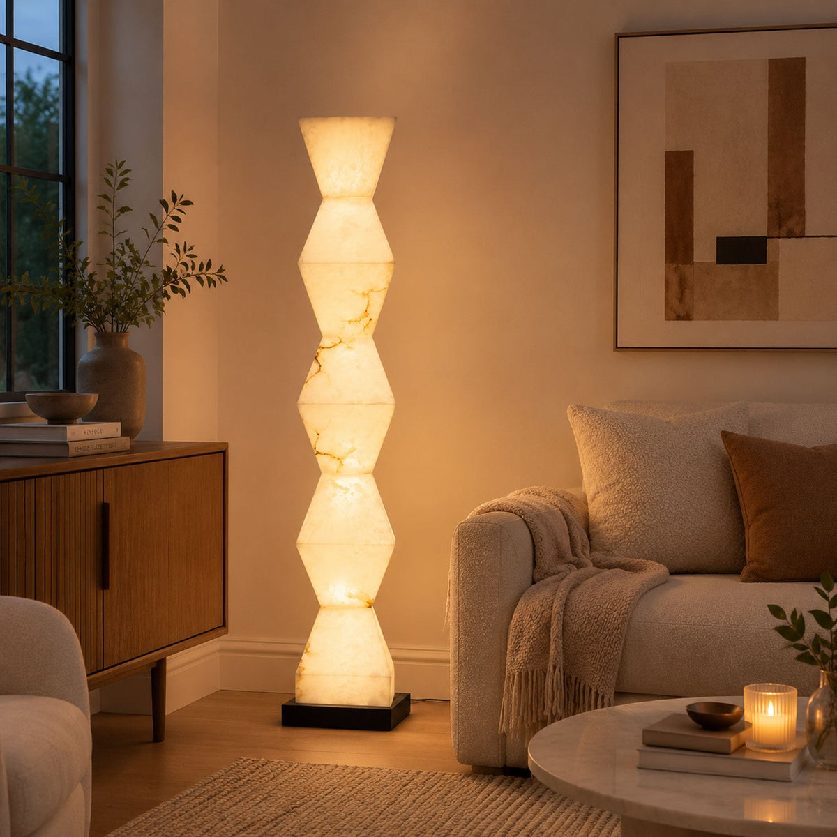 Stacked Stone Floor Lamp — Floor Lamp | Maison Monashee — view 21